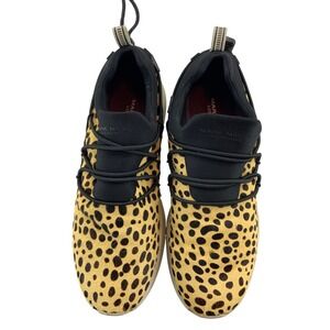 MARK NASON LOS ANGELES Leopard Print Calf Hair Sneakers Women's Size 8.5